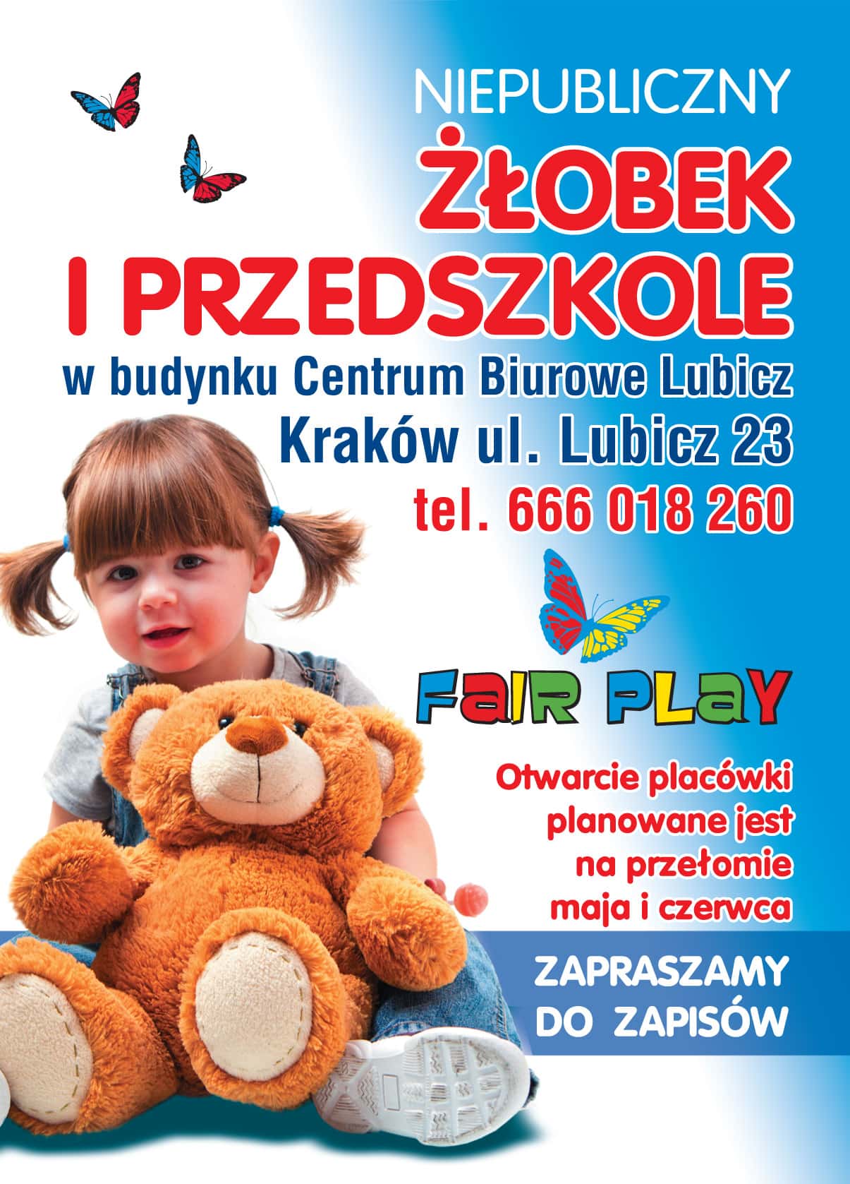 Przedszkole prywatne i żłobek Kraków ul. Lubicz 23